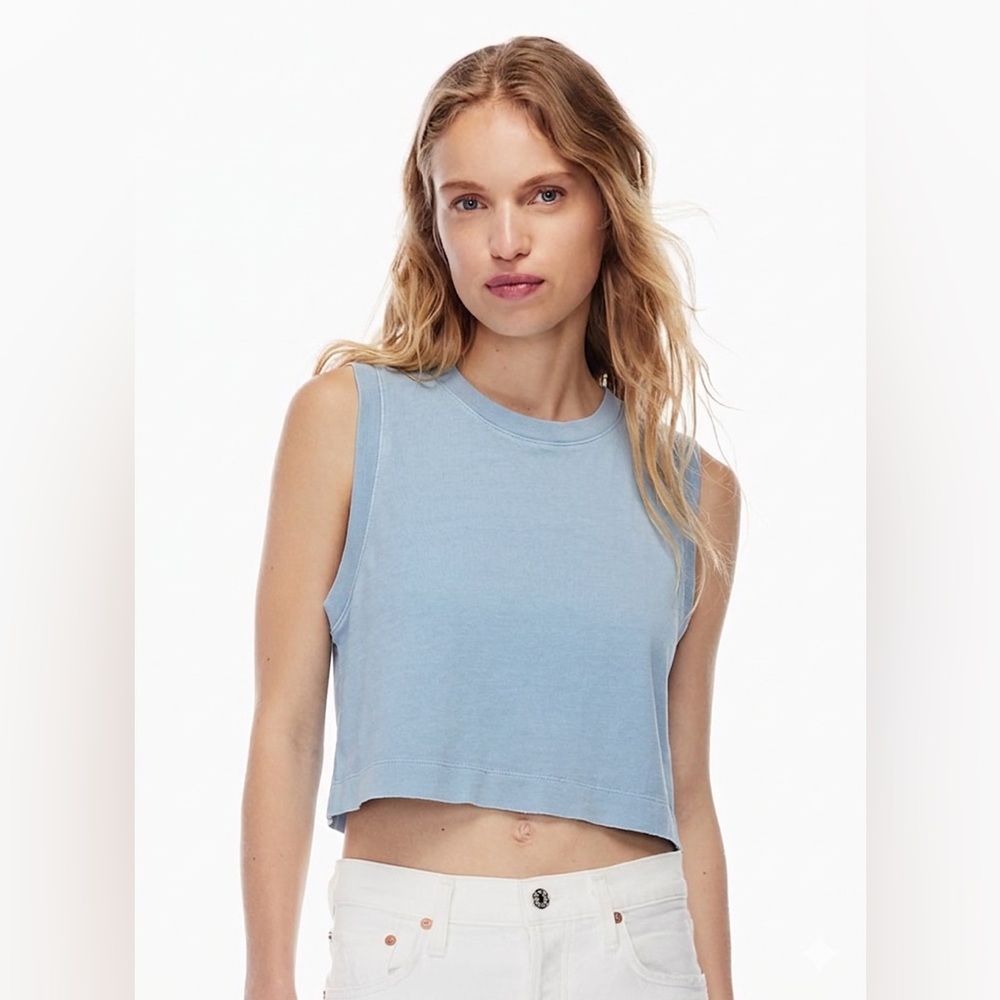 ‼️PRICE DROP‼️ Aritzia Wilfred Free Weekend Tank Sz. S | GD Cement Blue